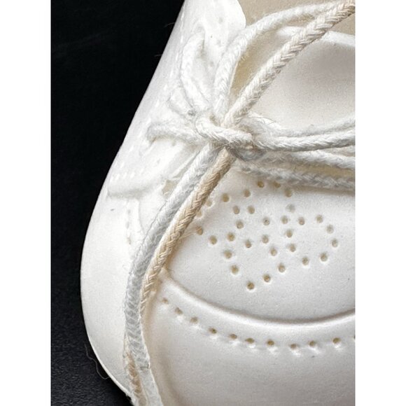 Cabbage Patch Kids Doll Vtg Coleco White Plastic Shoes Oxford High Tops Laces - Picture 3 of 11